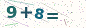 Security check image showing a simple sum